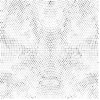 Noktalı deseni olan soyut siyah beyaz arkaplan, vektör illüstrasyonu