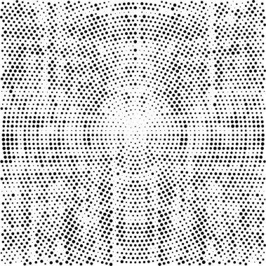 Noktalı deseni olan soyut siyah beyaz arkaplan, vektör illüstrasyonu
