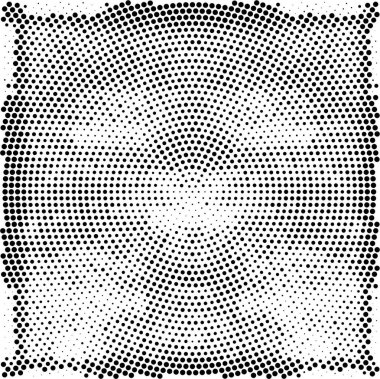 Noktalı deseni olan soyut siyah beyaz arkaplan, vektör illüstrasyonu