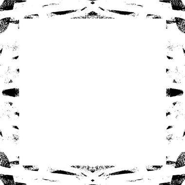 Beyaz arkaplanda grunge çerçeve, vektör illüstrasyonu