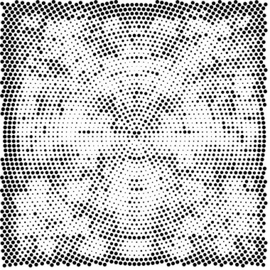 soyut siyah ve beyaz noktalı arkaplan, vektör çizimi