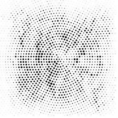 soyut siyah ve beyaz noktalı arkaplan, vektör çizimi
