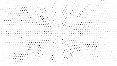 soyut siyah ve beyaz noktalı arkaplan, vektör çizimi