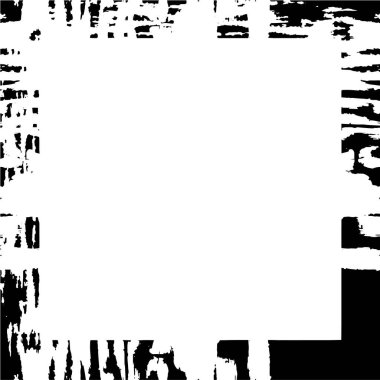 Tek renkli çerçeve, soyut siyah beyaz arkaplan. vektör illüstrasyonu   