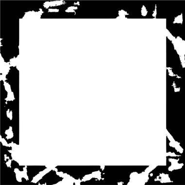 Tek renkli çerçeve, soyut siyah beyaz arkaplan. vektör illüstrasyonu   