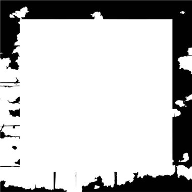 Tek renkli çerçeve, soyut siyah beyaz arkaplan. vektör illüstrasyonu   