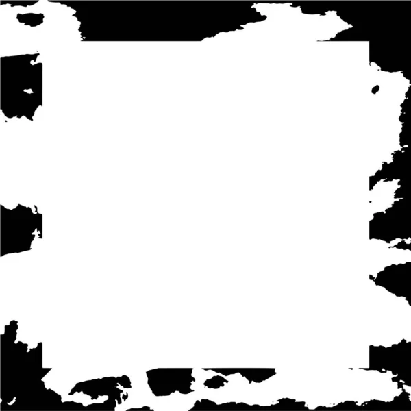 Monochromer Rahmen Abstrakter Schwarz Weißer Hintergrund Vektorillustration — Stockvektor