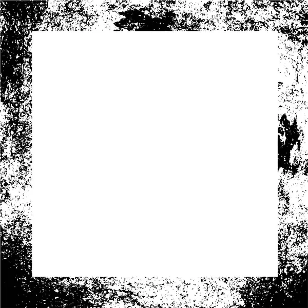 粗糙的黑白相间的框架 Grunge的背景 抽象的纹理效应 病媒图解 — 图库矢量图片