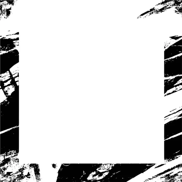 Siyah Beyaz Grunge Çerçeve Arkaplanı Vektör Illüstrasyonu — Stok Vektör