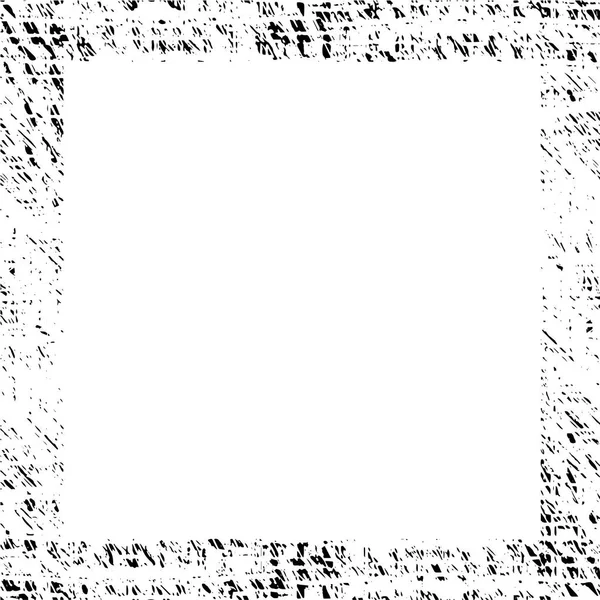 Black grunge frame on white background