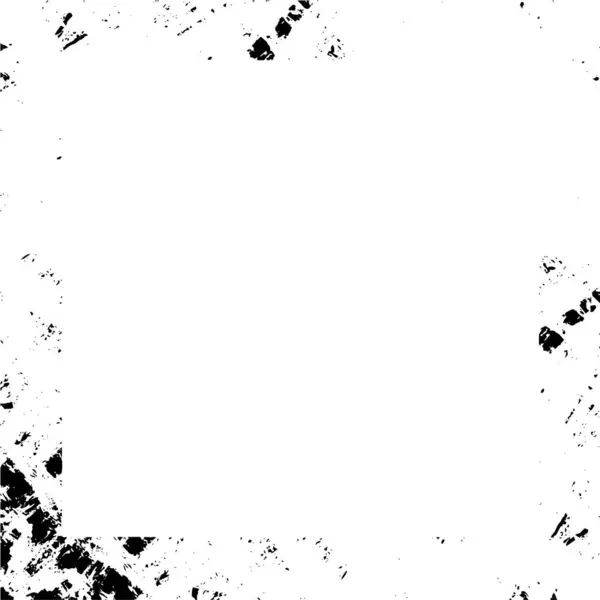 Marco Abstracto Blanco Negro Con Efecto Desgastado Textura Grunge — Archivo Imágenes Vectoriales