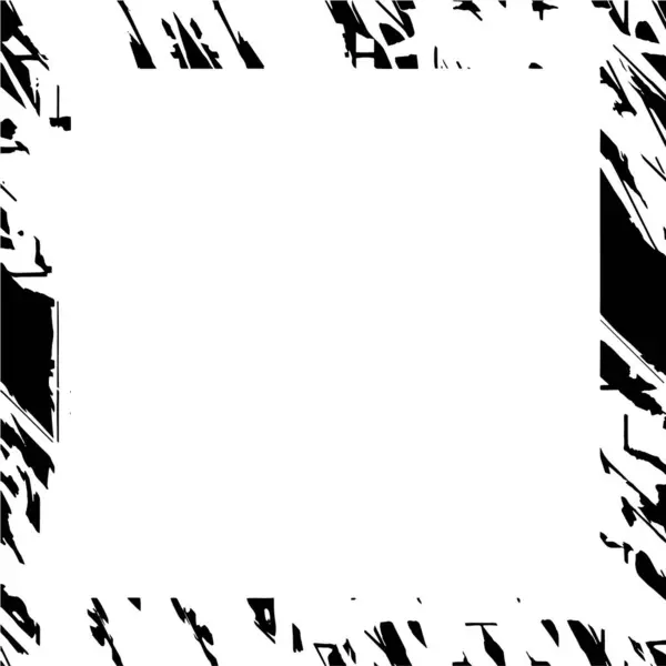 Monochrome Frame Abstract Black White Background Vector Illustration — Stock Vector