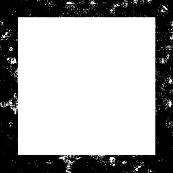 Ruwe Monochrome Textuur Frame Grunge Achtergrond Samenvatting Van Het Structuureffect — Stockvector