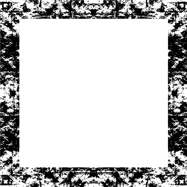 Schwarzer Grunge Rahmen Auf Weißem Hintergrund Notfall Illustration Einfach Über — Stockvektor