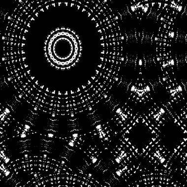 Koyu Grunge Geometrik Deseni