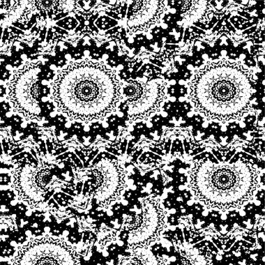 soyut geometrik seamless modeli siyah beyaz