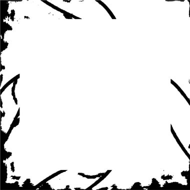 siyah ve beyaz tek renkli eski grunge çerçeve 