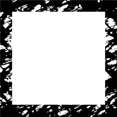 soyut siyah ve beyaz kabataslak çerçeve, vektör çizimi