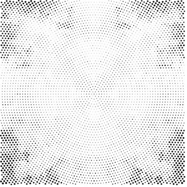 soyut siyah ve beyaz noktalı arkaplan, vektör çizimi