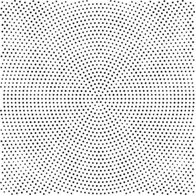 Noktalı siyah beyaz arkaplan, vektör illüstrasyonu