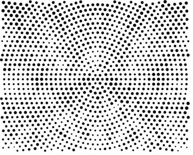 Noktalı siyah beyaz arkaplan, vektör illüstrasyonu