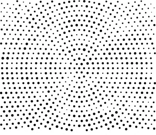 Black White Halftone Dots Dotted Pattern Dotted Vector Illustration Monochrome — Vettoriale Stock
