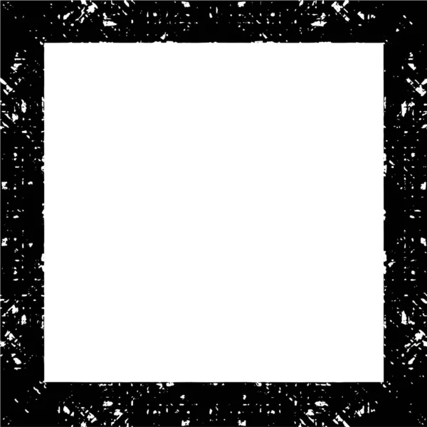 Nero Bianco Monocromatico Vecchio Telaio Grunge — Vettoriale Stock