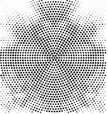 Noktalı siyah beyaz arkaplan, vektör illüstrasyonu