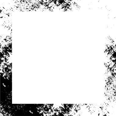 Kaba monokrom çerçeve çizimi. Grunge arkaplanı.