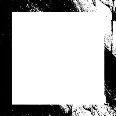 Kaba monokrom çerçeve çizimi. Grunge arkaplanı.