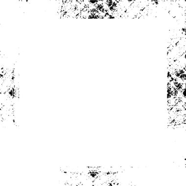 siyah ve beyaz tek renkli yıpranmış çerçeve