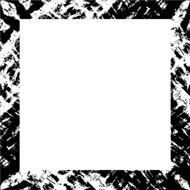 Grunge çerçevesi. Siyah ve beyaz arkaplan şablonu.