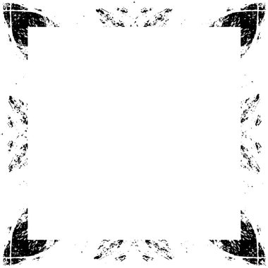 Siyah beyaz desenli sıkıntılı çerçeve