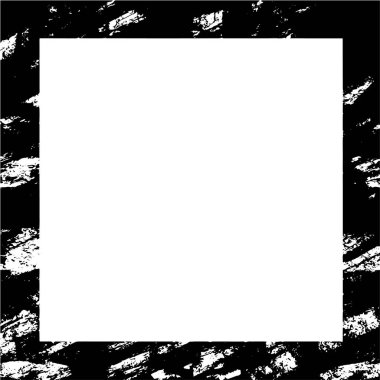 Siyah beyaz desenli sıkıntılı çerçeve