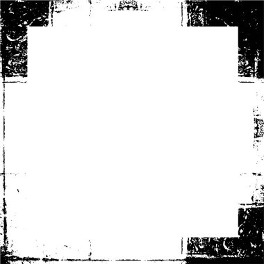 Soyut tasarım grunge siyah çerçeve, beyaz arkaplan