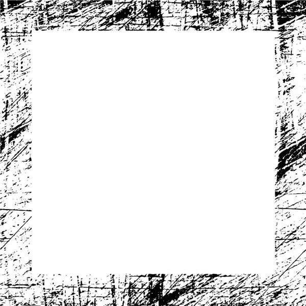 Noodlijdend Frame Zwart Wit Textuur — Stockvector