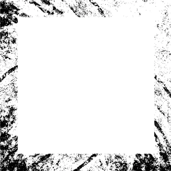 Grunge Zwart Wit Rand Illustratie Monochrome Achtergrond — Stockvector