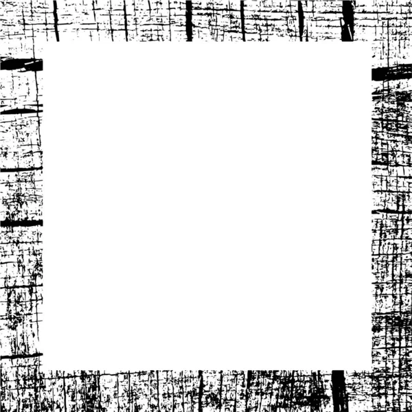 Grunge Schwarzweiß Randillustration Monochromer Hintergrund — Stockvektor