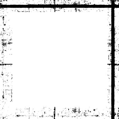 Soyut tasarım grunge siyah çerçeve, beyaz arkaplan