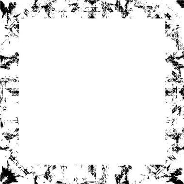 Soyut tasarım grunge siyah çerçeve, beyaz arkaplan