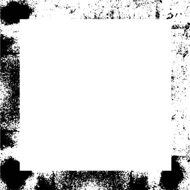 Beyaz arkaplanda soyut siyah çerçeve, metin için boşluk 