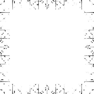Beyaz arkaplanda soyut siyah çerçeve, metin için boşluk 
