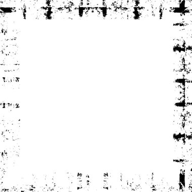 Beyaz arkaplanda soyut siyah çerçeve, metin için boşluk 