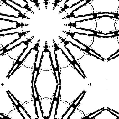 siyah ve beyaz geometrik kusursuz desen. 