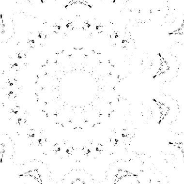 Soyut el çizimi siyah ve beyaz desenli kusursuz doku.