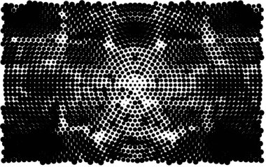 Soyut el çizimi siyah ve beyaz desenli kusursuz doku.