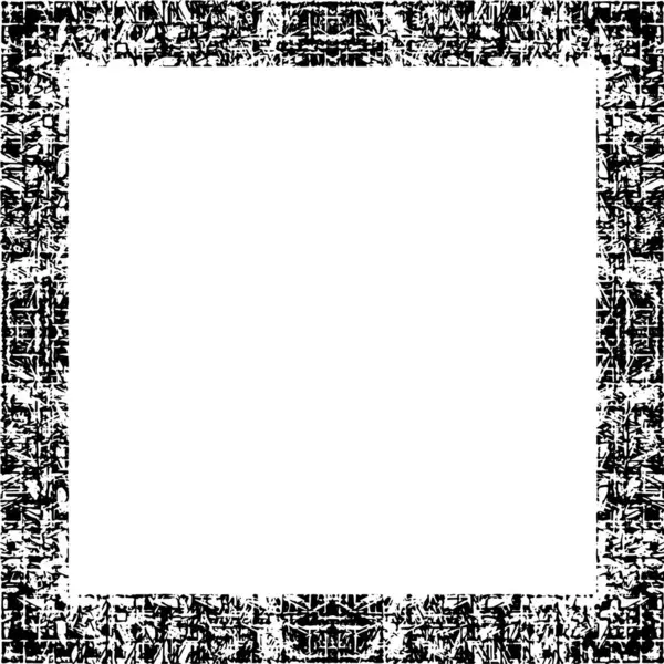 Marco Abstracto Textura Monocromática Blanco Negro — Archivo Imágenes Vectoriales