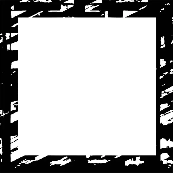 Abstraktní Rámec Jednobarevná Textura Černá Bílá — Stockový vektor