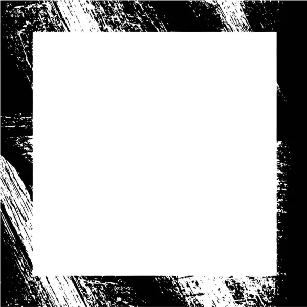 Abstract Kader Monochrome Textuur Zwart Wit — Stockvector