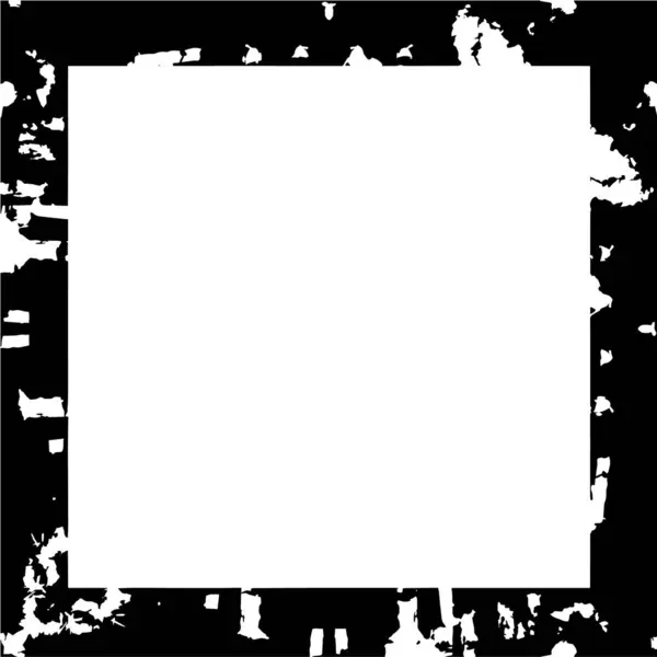 Abstraktní Černý Rámec Bílém Pozadí Prostor Pro Text — Stockový vektor